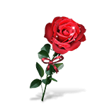 Рубиновая Роза - Friend Gift. Can be given to your friends. They\'ll receive a card with a Heartfelt Note. Each Rose will give you 100 Friendship Points.